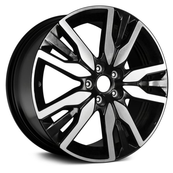 Replikaz® - 20 x 8 Triple 5-Spoke Machined Face with Black Inset and Pockets Alloy Factory Wheel (Replica)