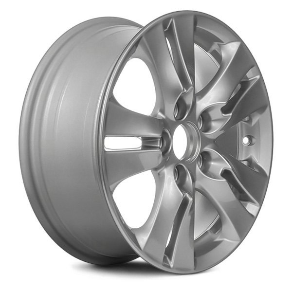 Replikaz® - 16 x 6.5 Double 5-Spoke Silver Alloy Factory Wheel (Replica)