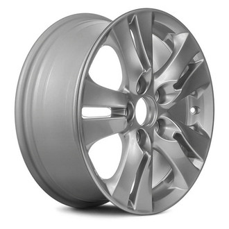 Replikaz® - Double 5-Spoke Painted Silver 16x6.5 Alloy Factory Wheel - Replica