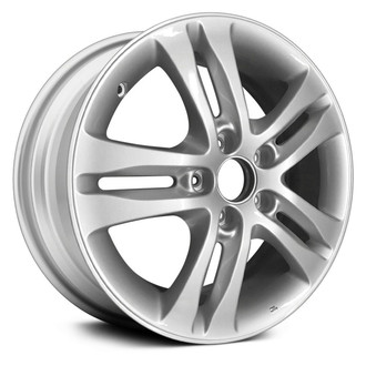 Replikaz® - Double 5-Spoke Painted Silver 17x6.5 Alloy Factory Wheel - Replica