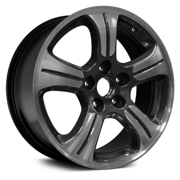 Replikaz® - 18 x 7.5 5-Spoke Machined Face with Painted Sparkle Black Alloy Factory Wheel (Replica)