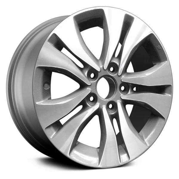 Replikaz® - 16 x 7 5 V-Spoke Charcoal with Machined Face Alloy Factory Wheel (Replica)