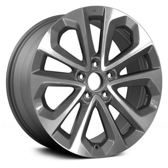 Replikaz® - Double 5-Spoke Machined Face with Painted Gray Pockets 18x8 Alloy Factory Wheel - Replica