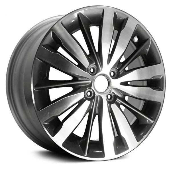 Replikaz® - 16 x 6 W-Spoke Machined Face with Painted Black Pockets Alloy Factory Wheel (Replica)