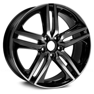 Replikaz® - Double 5-Spoke Machined Face with Painted Black Pockets 19x8 Alloy Factory Wheel - Replica