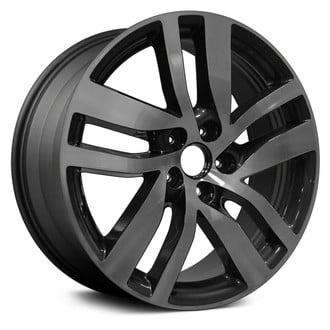 Replikaz® - 5 Double Spiral-Spoke Machined Face with Charcoal Vents 20x8 Alloy Factory Wheel - Replica