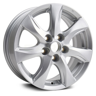 Replikaz® - 7 Turbine-Spoke Painted Silver 16x6.5 Alloy Factory Wheel - Replica