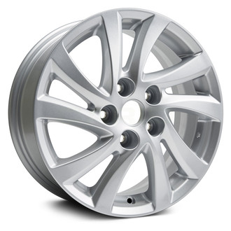 Replikaz® - 10 Spiral-Spoke Painted Silver 16x6.5 Alloy Factory Wheel - Replica