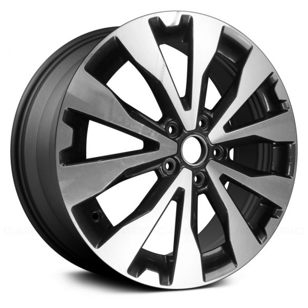 Replikaz® - 18 x 7 5 V-Spoke Gray with Machined Face Alloy Factory Wheel (Replica)