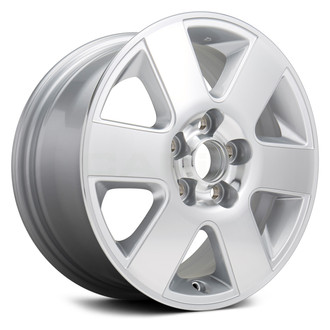 Replikaz® - 6 I-Spoke Machined Face with Painted Silver Pockets 16x6.5 Alloy Factory Wheel - Replica
