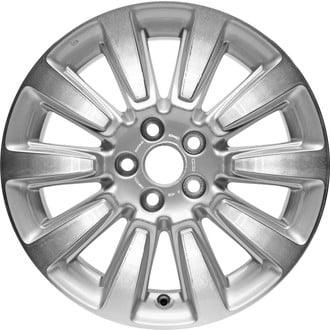 Replikaz® - 10 I-Spoke Machined Face with Painted Silver Spoke Inset and Painted Silver Pockets 18x7 Alloy Factory Wheel - Replica