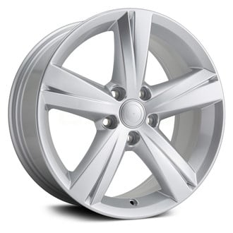 Replikaz® - 5 Turbine-Spoke Painted Silver 17x7 Alloy Factory Wheel - Replica