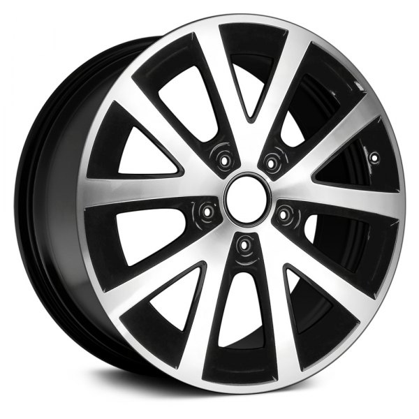 Replikaz® - 16 x 6.5 5 V-Spoke Black with Machined Face Alloy Factory Wheel (Replica)