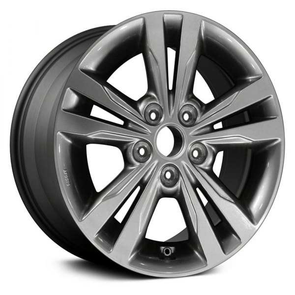 Replikaz® - 16 x 6.5 Double 5-Spoke Charcoal with Machined Face Alloy Factory Wheel (Replica)