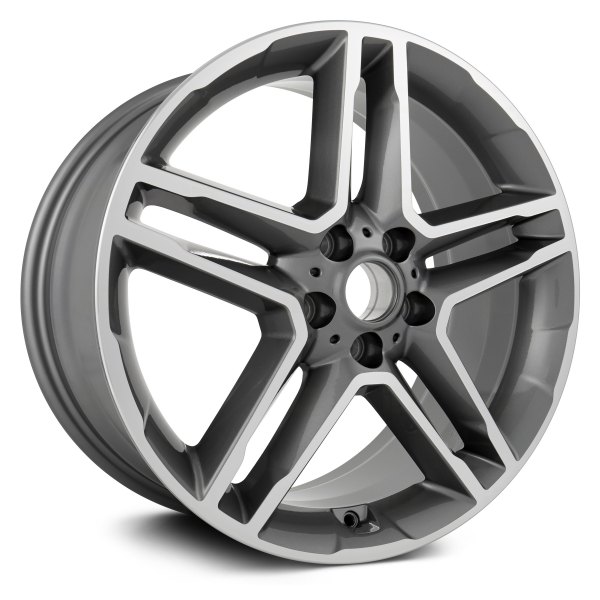 Replikaz® - 19 x 7.5 Double 5-Spoke Gray with Machined Face Alloy Factory Wheel (Replica)