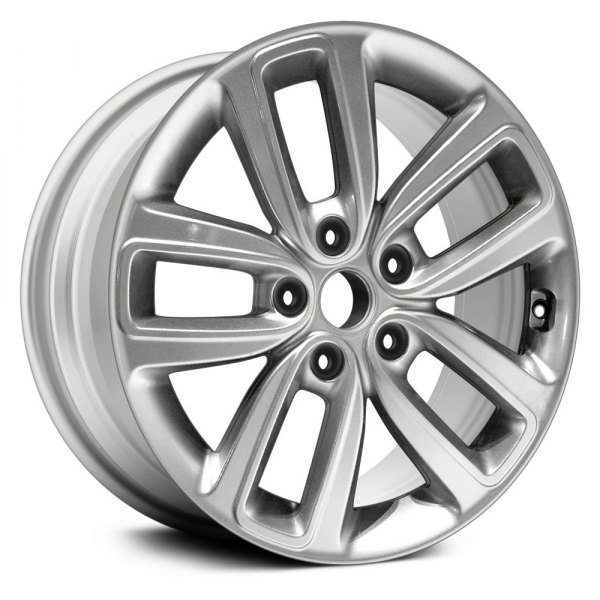 Replikaz® - 17 x 6.5 Double 5-Spoke Silver Alloy Factory Wheel (Replica)