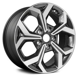 Replikaz® - 5 Y-Spoke Machined Face with Charcoal Pockets 16x6.5 Alloy Factory Wheel - Replica