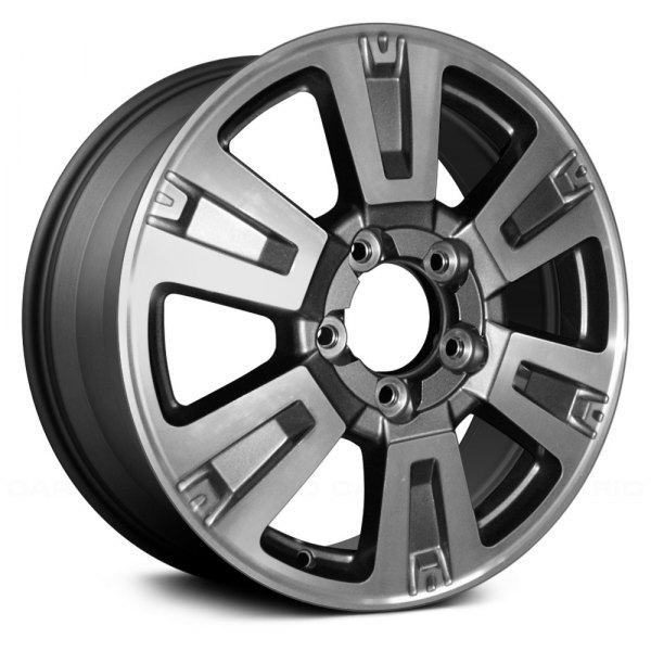 Replikaz® - 20 x 8 6 I-Spoke Machined Face with Painted Charcoal Spoke Inset and Charcoal Pockets Alloy Factory Wheel (Factory Take Off)