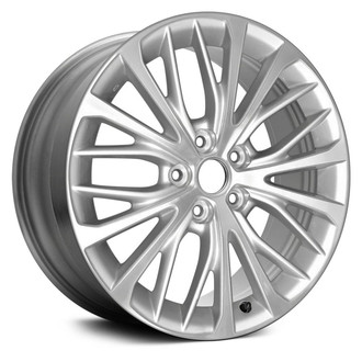 Replikaz® - 20 Alternating-Spoke Machined Face with Painted Silver Spoke Inset and Painted Silver Pockets 18x8 Alloy Factory Wheel - Replica