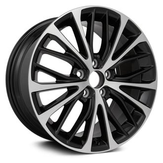 Replikaz® - 20 Alternating-Spoke Machined Face with Painted Black Spoke Inset and Painted Black Pockets 18x8 Alloy Factory Wheel - Replica