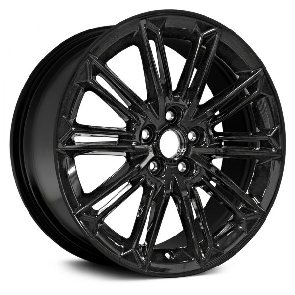 Replikaz® - 19 x 8 10 Double I-Spoke Machined Face with Painted Black Spoke Inset and Painted Black Pockets Alloy Factory Wheel (Replica)