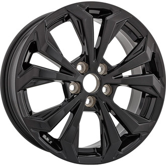 Replikaz® - 5 V-Spoke Painted Black 18x7 Alloy Factory Wheel - Replica