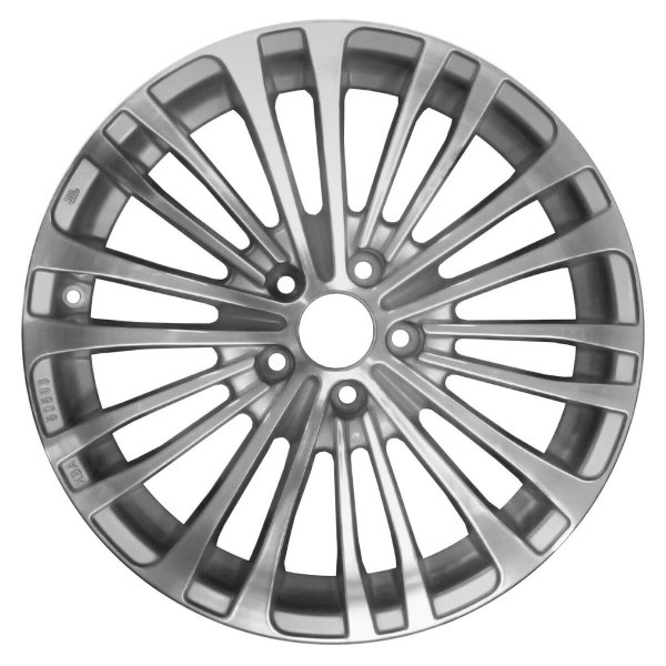 Replikaz® - 18 x 7 20 I-Spoke Machined Face with Painted Silver Vents Alloy Factory Wheel (New)