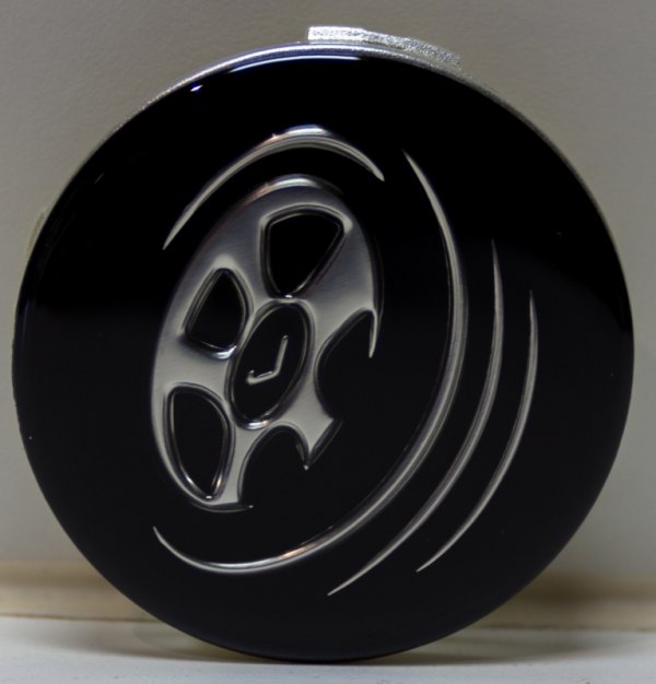 Replikaz® - Black Wheel Center Cap With Jante Logo