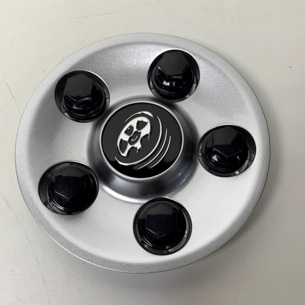 Replikaz® - Black/Silver Wheel Center Cap With Jante