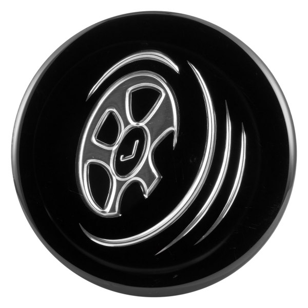 Replikaz® - Black Wheel Center Cap With Black Jante Logo