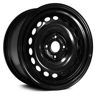 Replikaz® - 18-Slot Painted Black 15x6 Steel Factory Wheel - Replica