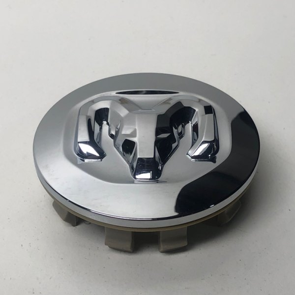 Replikaz® - Silver Wheel Center Cap With Embossed Ram Head Logo In Octagon