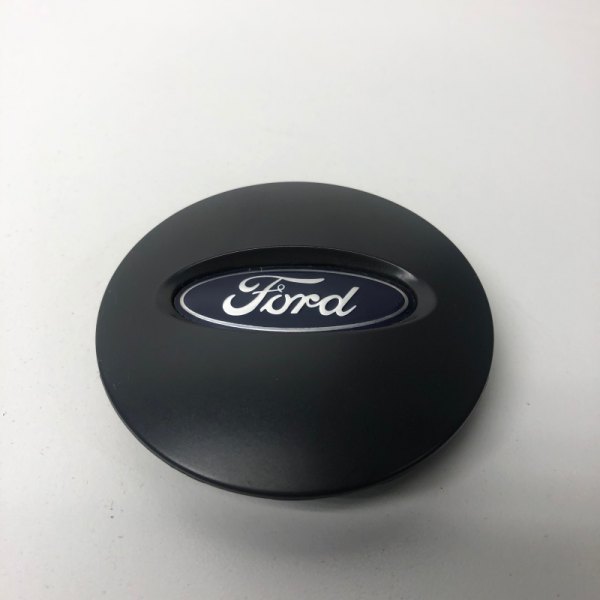 Replikaz® - Black Wheel Center Cap With Blue Oval; Silver Ford Logo