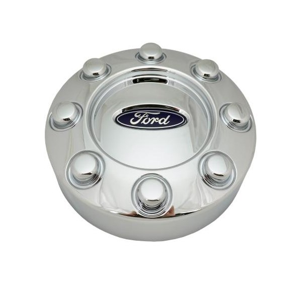 Replikaz® - Chrome Replacement Wheel Center Cap With Blue Ford Logo