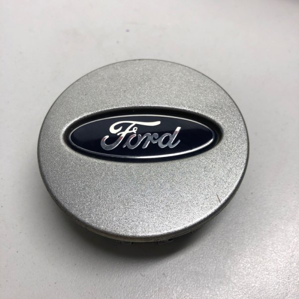 Replikaz® - Silver Wheel Center Cap With Blue Oval; Silver Ford Logo