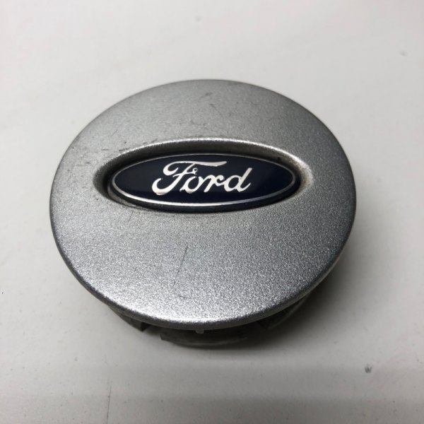 Replikaz® - Silver Wheel Center Cap With Blue Oval; Silver Ford Logo