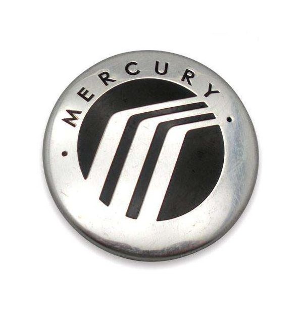 Replikaz® - Polished Wheel Center Cap With Mercury Logo