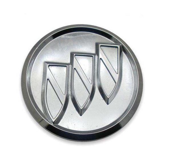 Replikaz® - Aluminum Replacement Wheel Center Cap With Brushed Silver Buick Logo