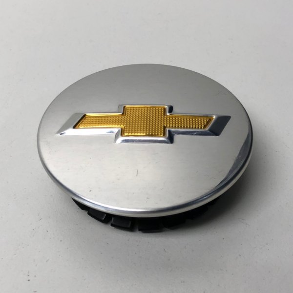 Replikaz® - Chrome Wheel Center Cap With Gold Chevy Bowtie Logo