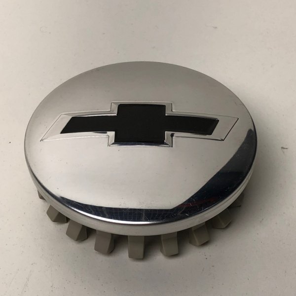 Replikaz® - Chrome/Silver Wheel Center Cap With Black Bowtie Logo
