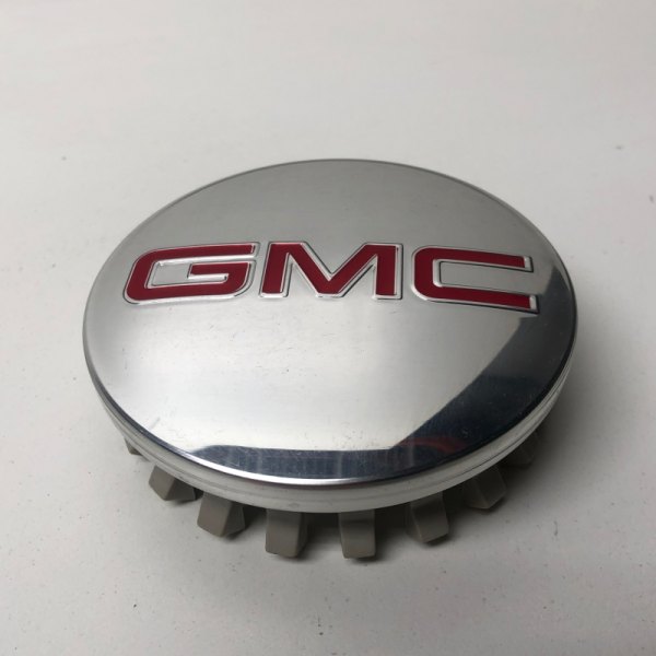 Replikaz® - Silver Wheel Center Cap With Red GMC Logo