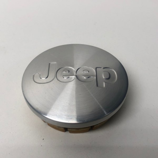 Replikaz® - Machined Silver Replacement Wheel Center Cap With Jeep Logo