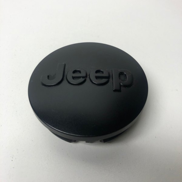 Replikaz® - Black Wheel Center Cap With Raised Jeep Logo