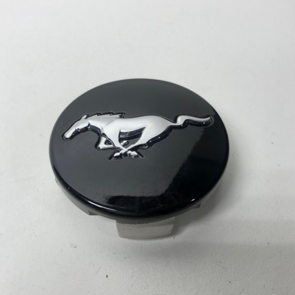 Replikaz® - Black Replacement Wheel Center Cap With Chrome Mustang Logo
