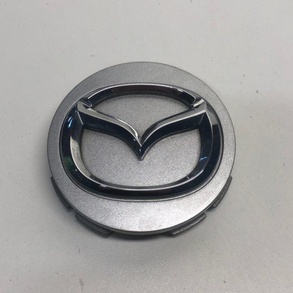 Replikaz® - Silver Wheel Center Cap With Chrome Mazda Logo