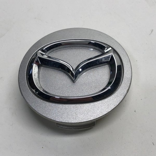 Replikaz® - Silver Wheel Center Cap With Chrome Mazda Logo