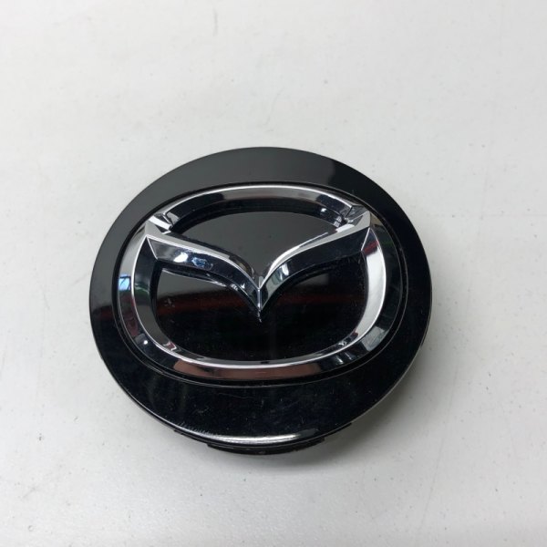 Replikaz® - Black Wheel Center Cap With Chrome Mazda Logo