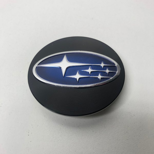 Replikaz® - Black Wheel Center Cap With Blue Subaru Logo