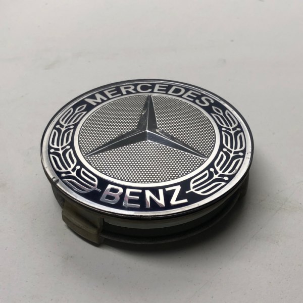 Replikaz® - Silver/Blue Wheel Center Cap With Mercedes Benz Logo