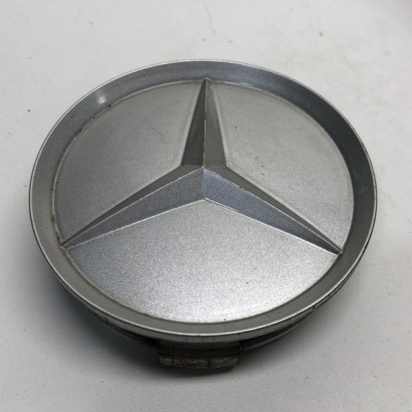 Replikaz® - Silver Wheel Center Cap With Embossed Painted Mercedes Benz Logo